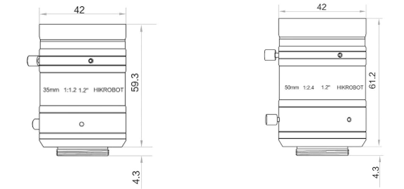 Схема Объективы Hikrobot серия KF-P-2.png
