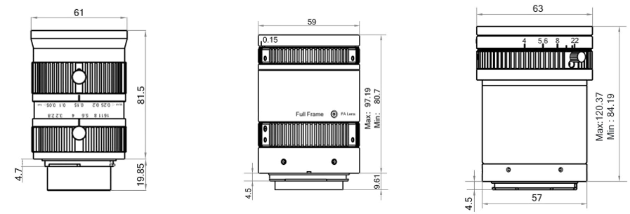 Схема Объективы Hikrobot серия LF.png