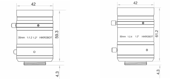 Схема Объективы Hikrobot серия KF-P-2.png